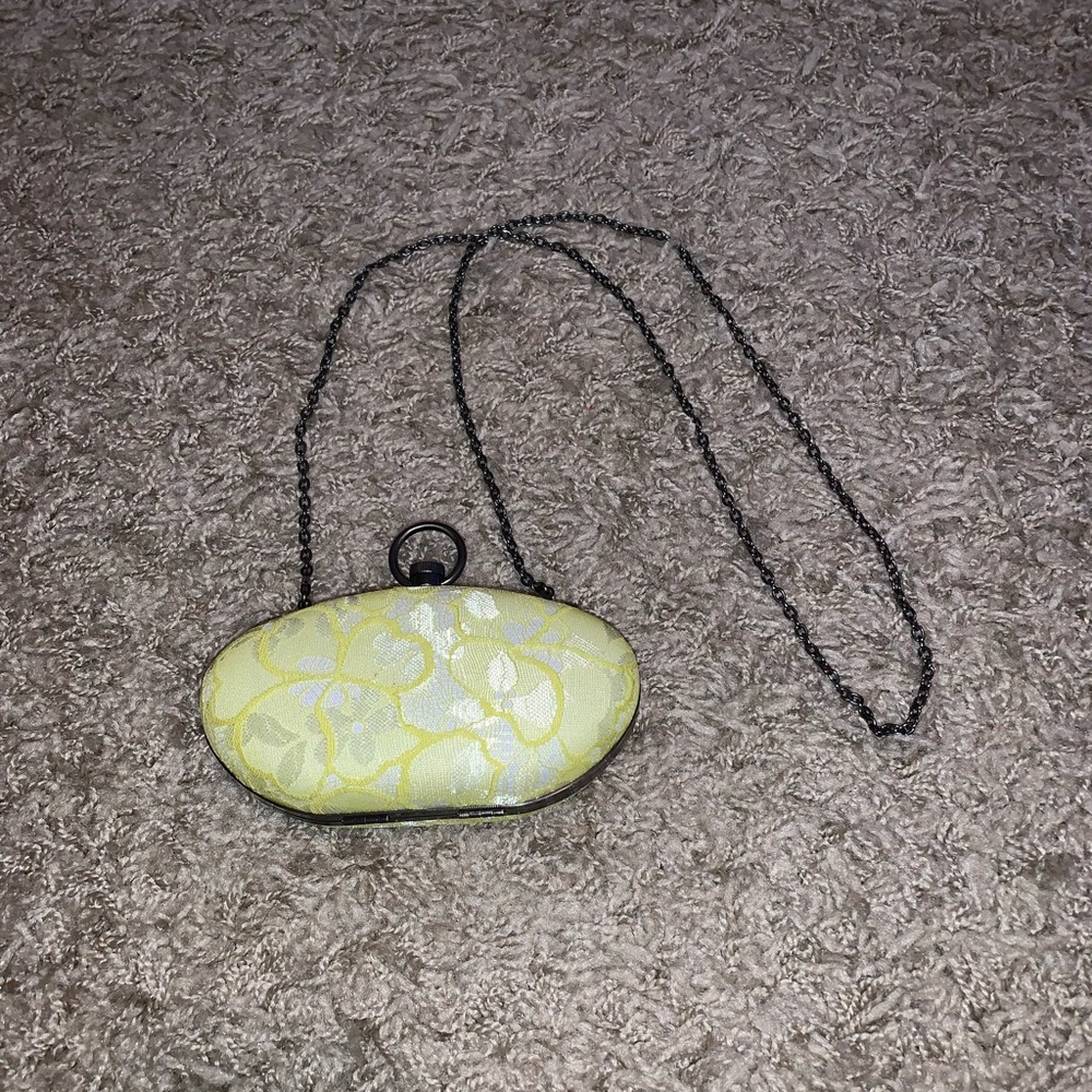 NWOT - Prabal Gurung for Target Lace Hard-Sided Clutch With Chain Strap
